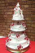 Hexagonal Castle Top Wedding Cake